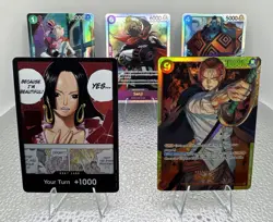 One Piece TCG Card Bundle Shanks Jinbe Sanji Perona Don Boa Lot - Image 1