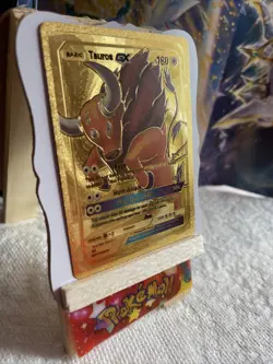 Tauros GX - Gold Foil Pokemon Card 🔥Fan Art🔥NM - Image 3