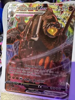 Coalossal VMAX Shiny 🕺Fan Art🕺Holo Card Limited Edition Collectable Card - Image 1