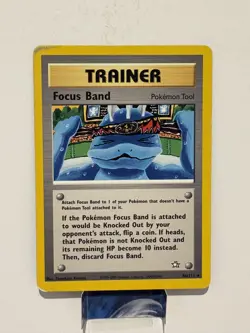 Focus Band 86/111 Pokemon Neo Genesis Unlimited Rare Card WOTC LP - Image 1