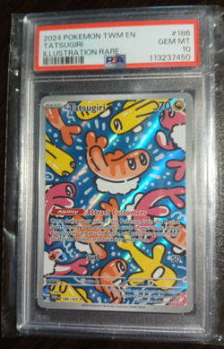 Pokemon TCG Tatsugiri Twilight Masquerade Illustration Rare Card 186/167 PSA 10 - Image 1