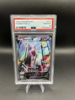 PSA 10 Mewtwo V Pokemon Go Card Alternate Art 072/078 Full Art - Image 1