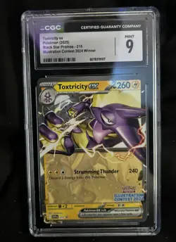 Pokemon TCG Toxtricity EX Black Star Promo Card 215 Illustration 2024 Winner - Image 2