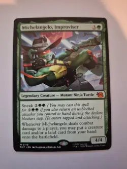 1x Michelangelo, Improviser [Teenage Mutant Ninja Turtles] MTG TMT 0119 NM x1 - Image 1