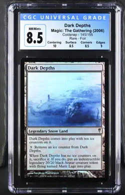 DARK DEPTHS Coldsnap Foil Rare CGC 8.5 Q++ MTG [Nostalgium] - Image 1