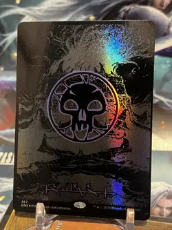 MTG | Swamp (367) ✨🛢Oil Slick Raised Foil ✨ - Image 2