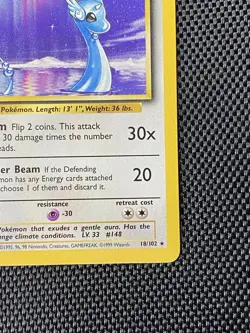 Pokemon TCG Dragonair Base Set Unlimited Rare Card 18/102 NM/LP Condition - Image 4