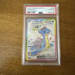 2024 POKEMON SCR EN-STELLAR CROWN ULTRA RARE #158 LAPRAS EX PSA 10 - Image 1