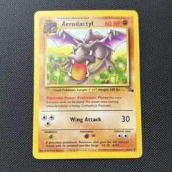 Aerodactyl 16/62 Fossil Pokemon TCG Non Holo MP - Image 1