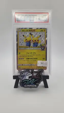 PSA 8 Pokemon Pretend Comedian Pikachu PM Center Osaka Holo Promo 407/SM-P US - Image 1