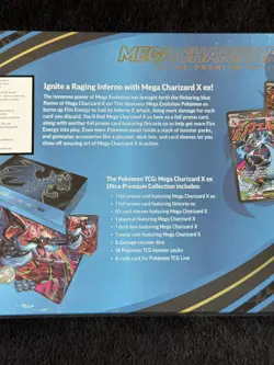 Pokemon TCG: Mega Charizard X ex Ultra Premium Collection Box - Sealed New UPC - Image 3