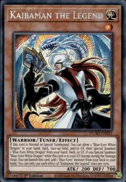 Kaibaman The Legend - Secret Rare 1st Edition DUAD-EN021 - NM - YuGiOh - Image 1