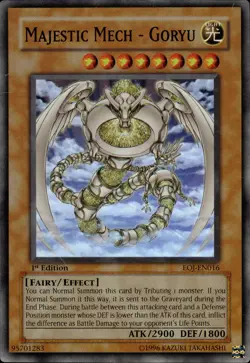 Majestic Mech - Goryu - Super Rare 1st Edition EOJ-EN016 - MP - YuGiOh - Image 1