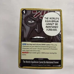 The World's Equilibrium Cannot Be Maintained Forever - OP13-097 - One Piece - Image 1