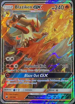 Blaziken GX 28/168 Sm-Celestial Storm Holo - Pokemon Card - Image 1