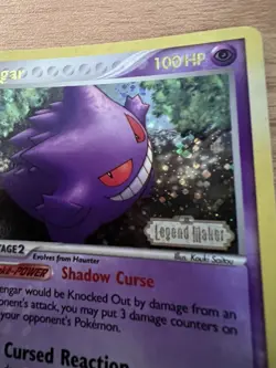 Gengar 5/92 Legend Maker Holo Stamped Rare LP Pokemon Card - Image 3