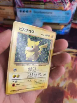 Pokemon Karte Card Pikachu Glossy 1996 Promo WoTc Unp Rare japanese LP - Image 3