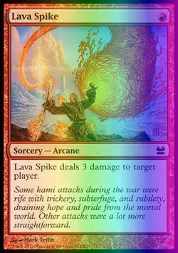 MTG Magic the Gathering Lava Spike (121/245) Modern Masters LP FOIL - Image 1