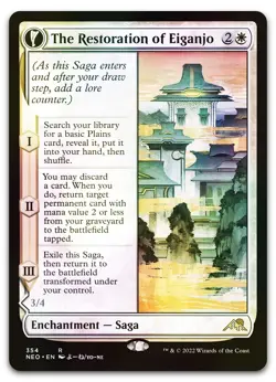 The Restoration of Eiganjo (Showcase) #354 (Foil) NM Kamigawa Neon Dynasty - Image 1