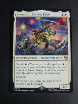 Leonardo, Cutting Edge Rare MTG Ninja Turtles - Image 1