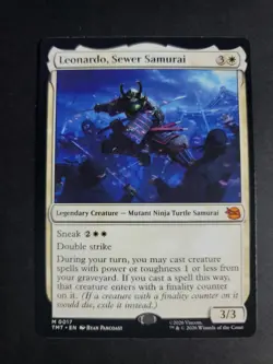 Leonardo, Sewer Samurai Mythic MTG Ninja Turtles - Image 1
