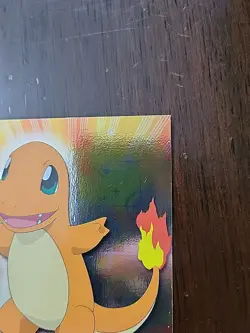 LP! BLUE Label Holo Foil - Topps Pokemon Series 1 - #04 Charmander TV Animation - Image 4