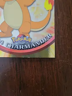 LP! BLUE Label Holo Foil - Topps Pokemon Series 1 - #04 Charmander TV Animation - Image 5
