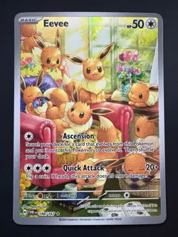 Eevee 188/167 Pokemon Twilight Masquerade Illustration Rare Near Mint (NM) 2024 - Image 1