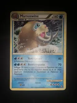 Carta Pokemon Mamoswine Carta Battaglie Trionfali 5/102 Holo Ita Italiano - Image 1