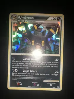 Umbreon Senza Paura 10/90 Carta Pokemon Italiano Ita Holo Ice Cracked Deck - Image 1