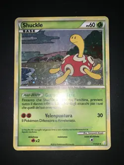 Carta Pokemon Shuckle Holo 11/123 Ita Italiano Heart Gold Soul Silver - Image 1