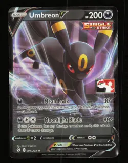 Pokemon Card Umbreon V *HOLO SHIFT ERROR* Prize Pack Promo 094/203 EVS LP 2021 - Image 1