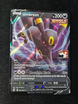Pokemon Card Umbreon V *HOLO SHIFT ERROR* Prize Pack Promo 094/203 EVS LP 2021 - Image 3