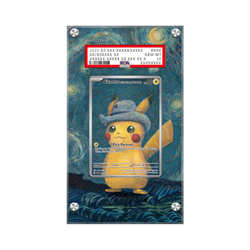 Pikachu With Grey Felt Hat Pokemon Extended PSA Artwork Protective Display Case - Image 1