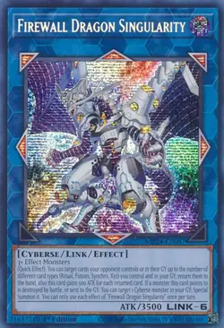 Firewall Dragon Singularity-Prismatic Secret Rare - 1st Edition - MP24-EN087 ... - Image 1
