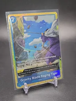 Gravity Blade Raging Tiger Alt Art One Piece OP06-058 The Best 2 Premium Booster - Image 3