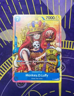 One Piece Monkey.D.Luffy 2nd Anniversary Stamped Promo P-043 NM - Image 1