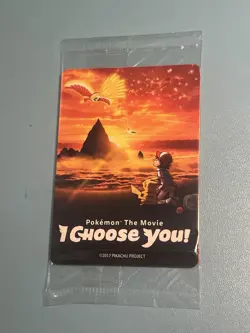 2017 Pokemon The Movie "I Choose You" Ash's Pikachu 3 card pack Factory Sealed - Image 1