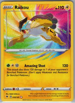 Raikou 050/185 SWSH04: Vivid Voltage - Pokemon Card - NM - Image 1