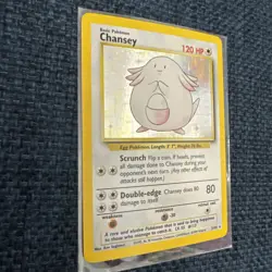 Pokemon Card Chansey Holo Rare TCG Base Set Unlimited 3/102 - LP - Image 5