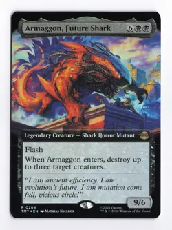 Armaggon, Future Shark (Extended Art Foil) MTG Teenage Mutant Ninja Turtles TMT - Image 1