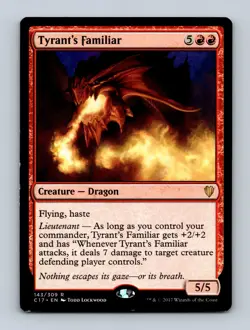 Tyrant's Familiar Commander 2017 Non-Foil MTG LP - Image 1
