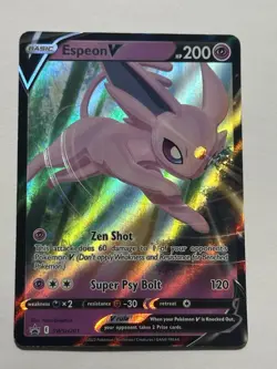 Espeon V SWSH201 Holographic Black Star Promo Pokemon TCG NM - Image 1