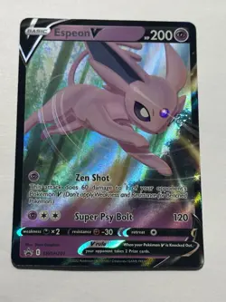 Espeon V SWSH201 Holographic Black Star Promo Pokemon TCG NM - Image 2