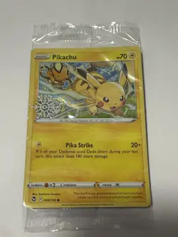 Pokemon Pikachu Cosmos Holo Snowflake Stamped Promo 049/195 Factory Sealed TCG - Image 1