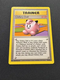 Pokemon TCG Clefairy Doll 70/102 Base Set Rare Near Mint 1999 WoTC - Image 2
