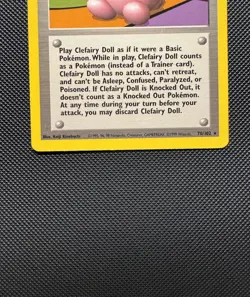 Pokemon TCG Clefairy Doll 70/102 Base Set Rare Near Mint 1999 WoTC - Image 4