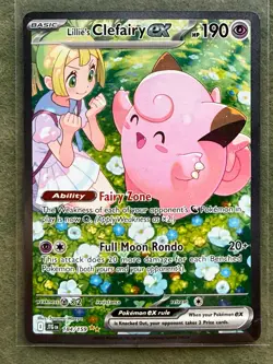 Lillie’s Clefairy ex 184/159 Pokemon TCG SIR Journey Together NM- - Image 1