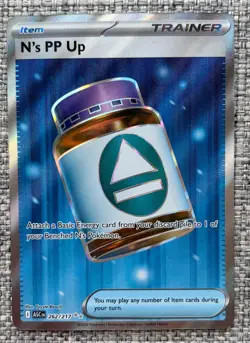 Pokemon TCG N's PP Up 262/217 Full Art Ultra Rare Ascended Heroes NM - Image 1