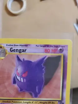 LP/MP Gengar 20/62 Fossil 1999 Pokemon card - Image 2